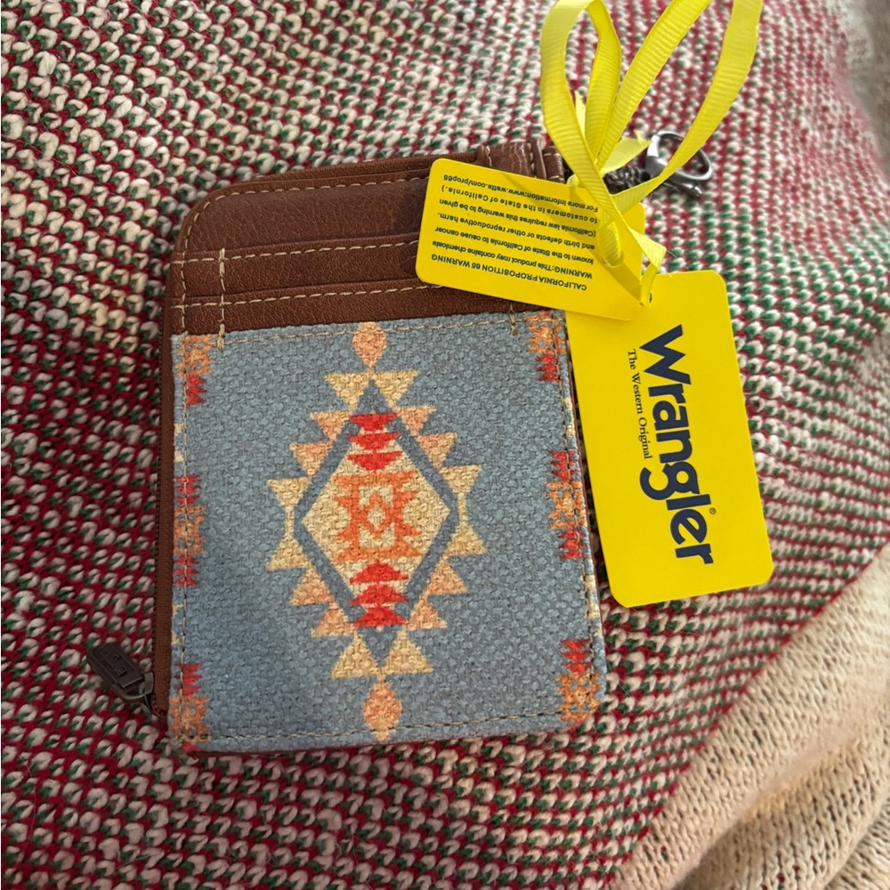 Wrangler Brown Leather Cardholder